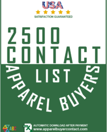 2500 USA garment importers and clothing buyers contact list