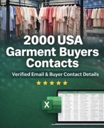 2000 Buyers of Garments and Apparel importers contact list