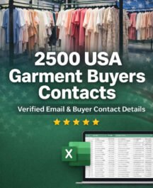 2500 USA garment importers and clothing buyers contact list