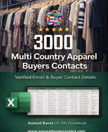 International Garments Buyer list & Apparel Buyers Contact details