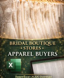 Bridal wear Boutique Clothing Stores Buyers Contact Details