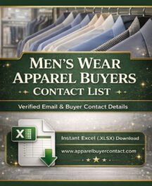 MEN'S WEAR clothing stores buyers contact list